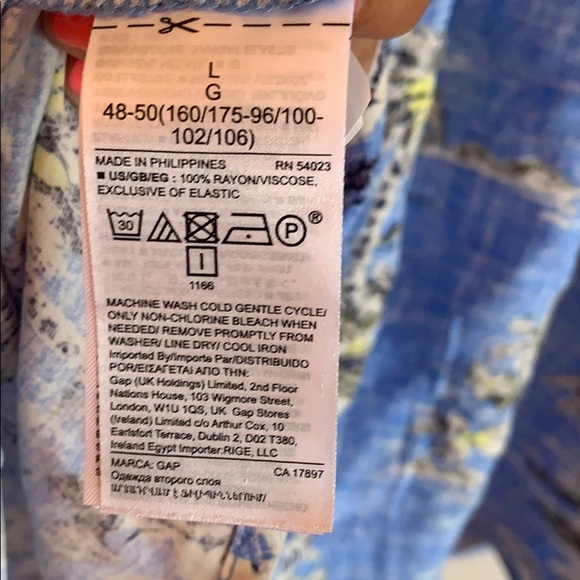 NWT. Gap Blue Hawaiian dress - Picture 6 of 7